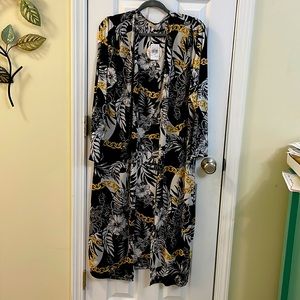 Black, white and gold dress set